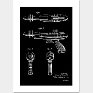 Toy Pistol Vintage Patent Hand Drawing Posters and Art